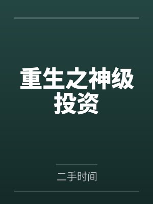 重生之神级投资