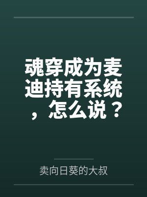 魂穿成为麦迪持有系统，怎么说？