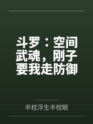 斗罗:空间武魂,刚子要我走防御